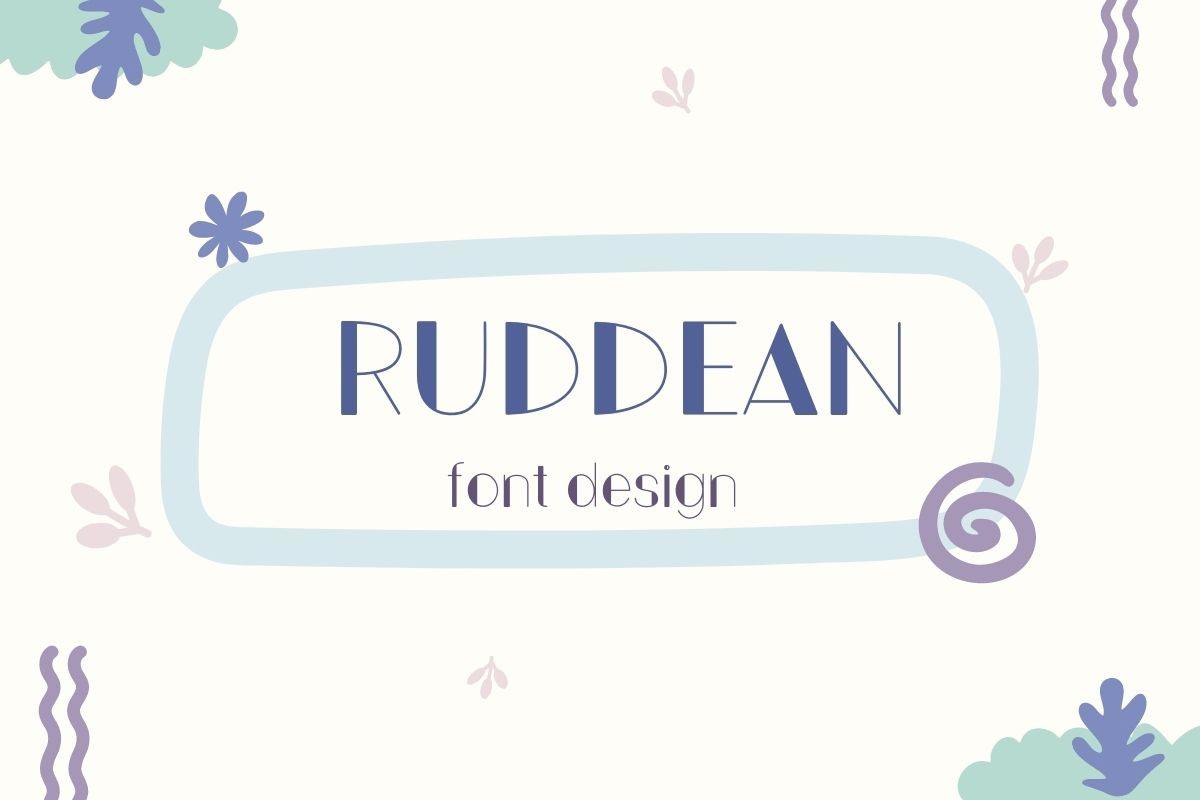 Пример шрифта Ruddean Regular