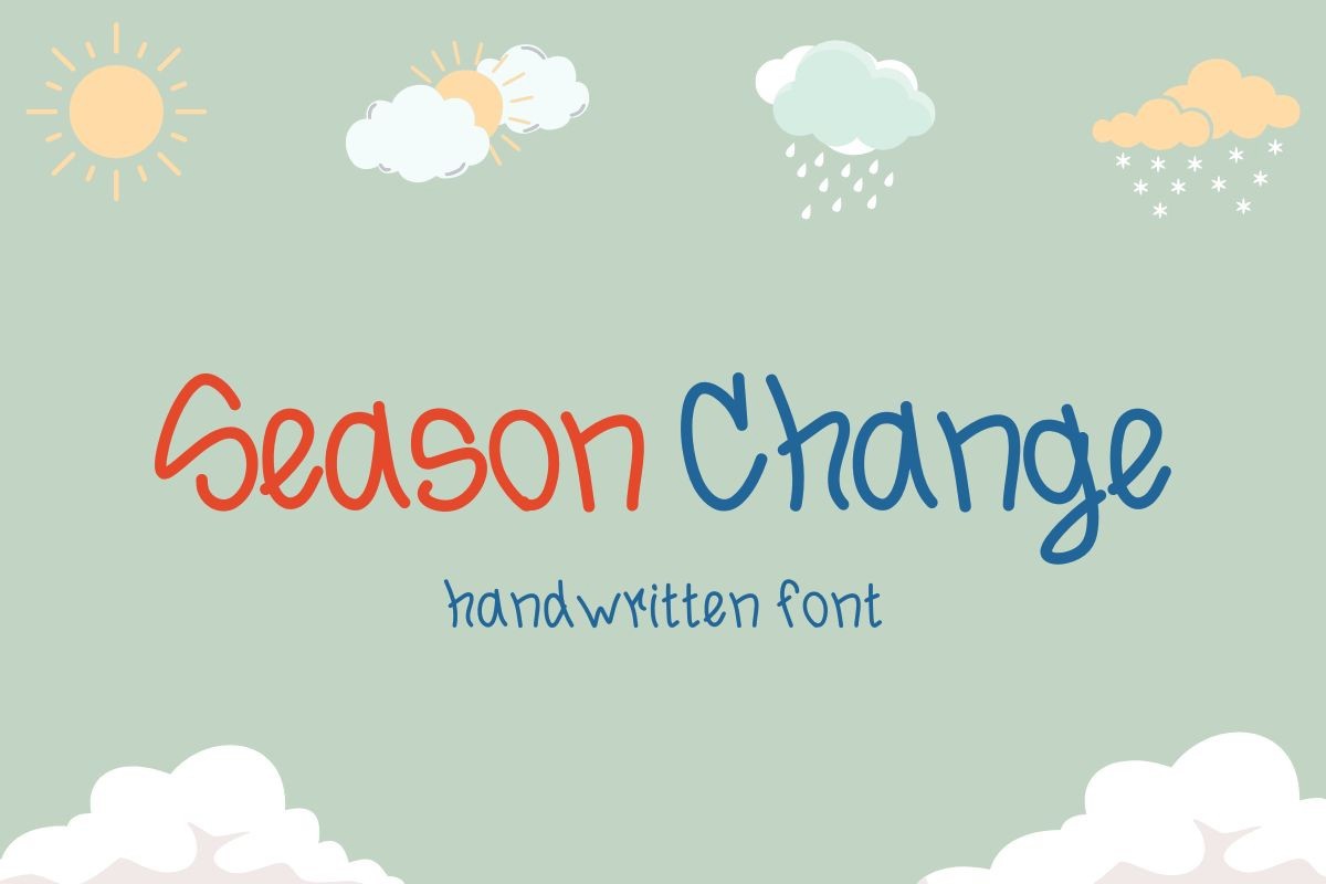 Пример шрифта Season Change Regular