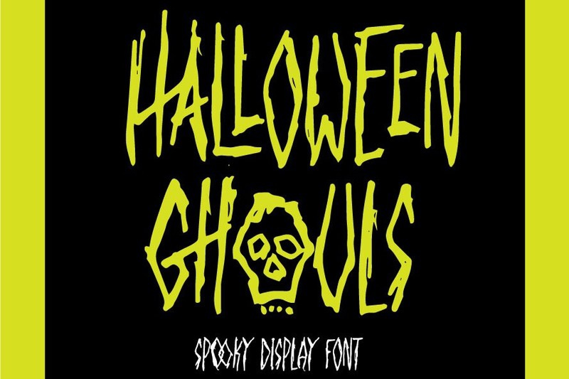 Пример шрифта Halloween Ghouls Regular