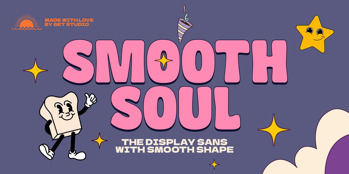 Пример шрифта Smooth Soul