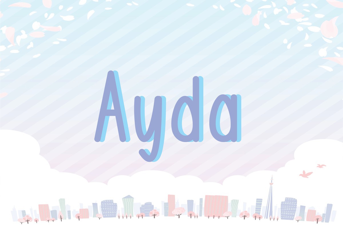 Пример шрифта Ayda