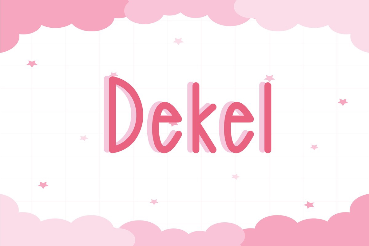 Пример шрифта Dekel Regular