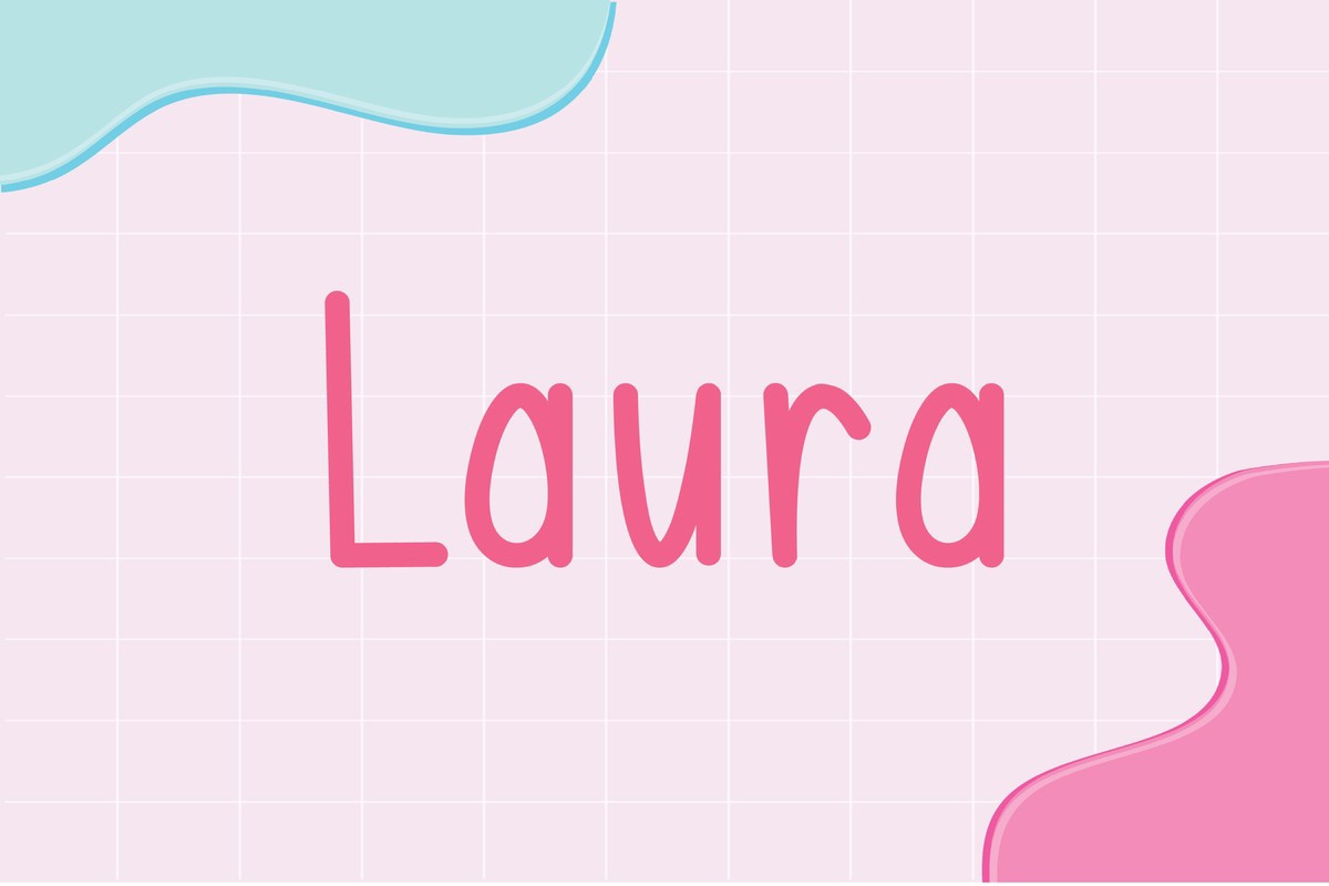 Пример шрифта Laura Regular