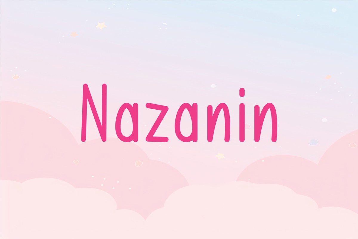 Пример шрифта Nazanin Regular