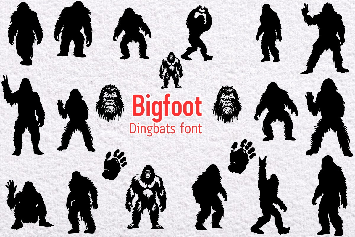 Пример шрифта Bigfoot Regular