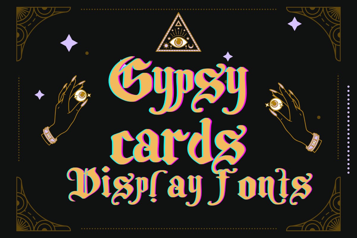 Пример шрифта Gypsy Cards Regular