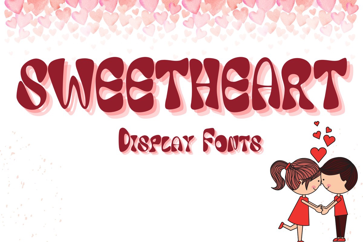 Пример шрифта Sweetheart Regular