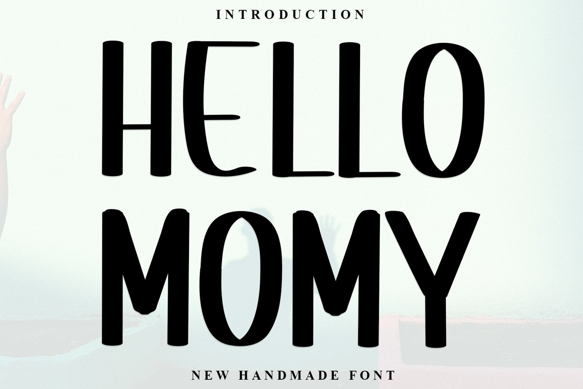 Пример шрифта Hello Momy Regular