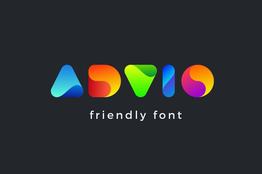 Пример шрифта Advio Regular