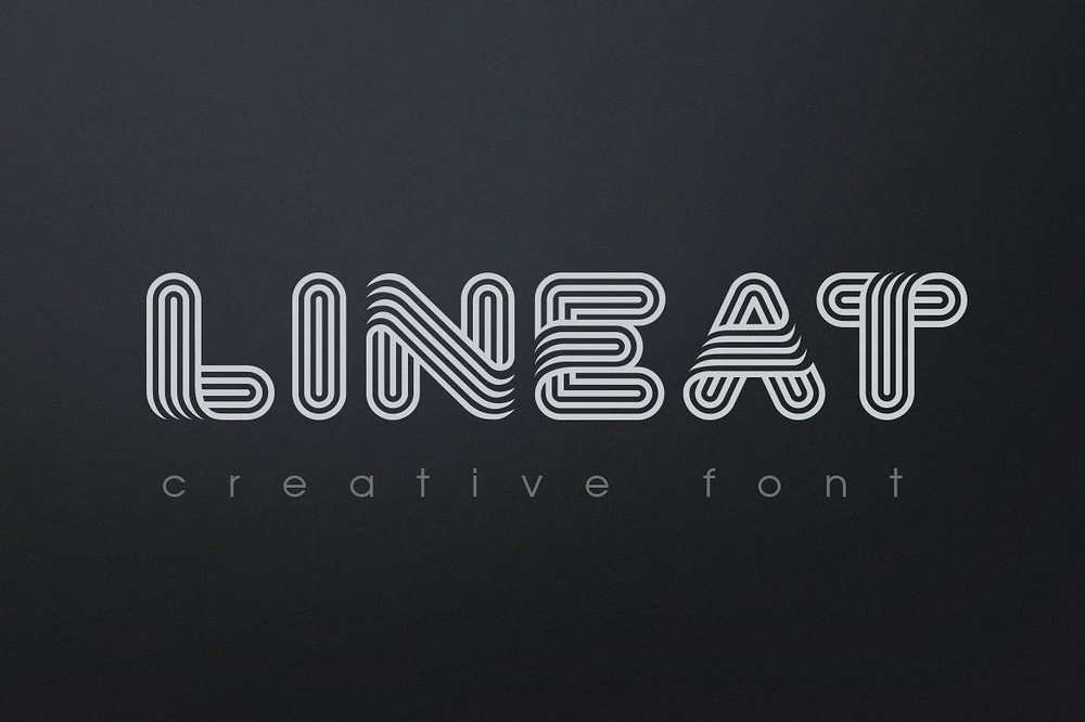 Пример шрифта Lineat