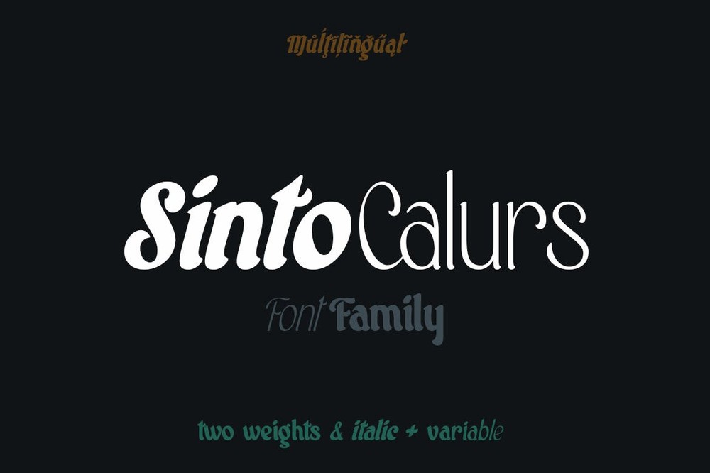 Пример шрифта Sinto Calurs Bold