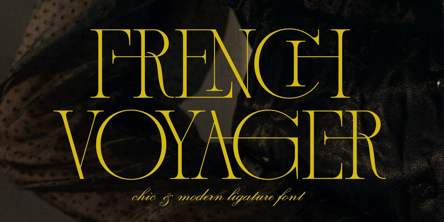 Пример шрифта French Voyager Regular