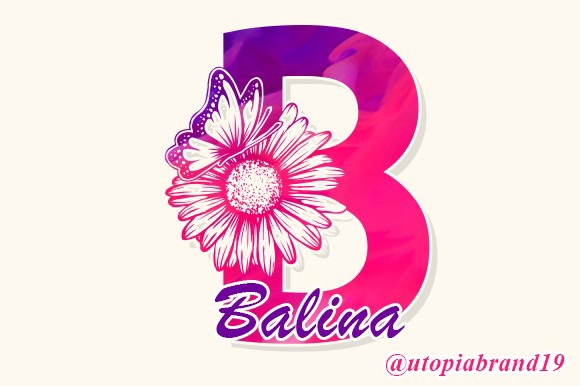 Пример шрифта Balina Monogram