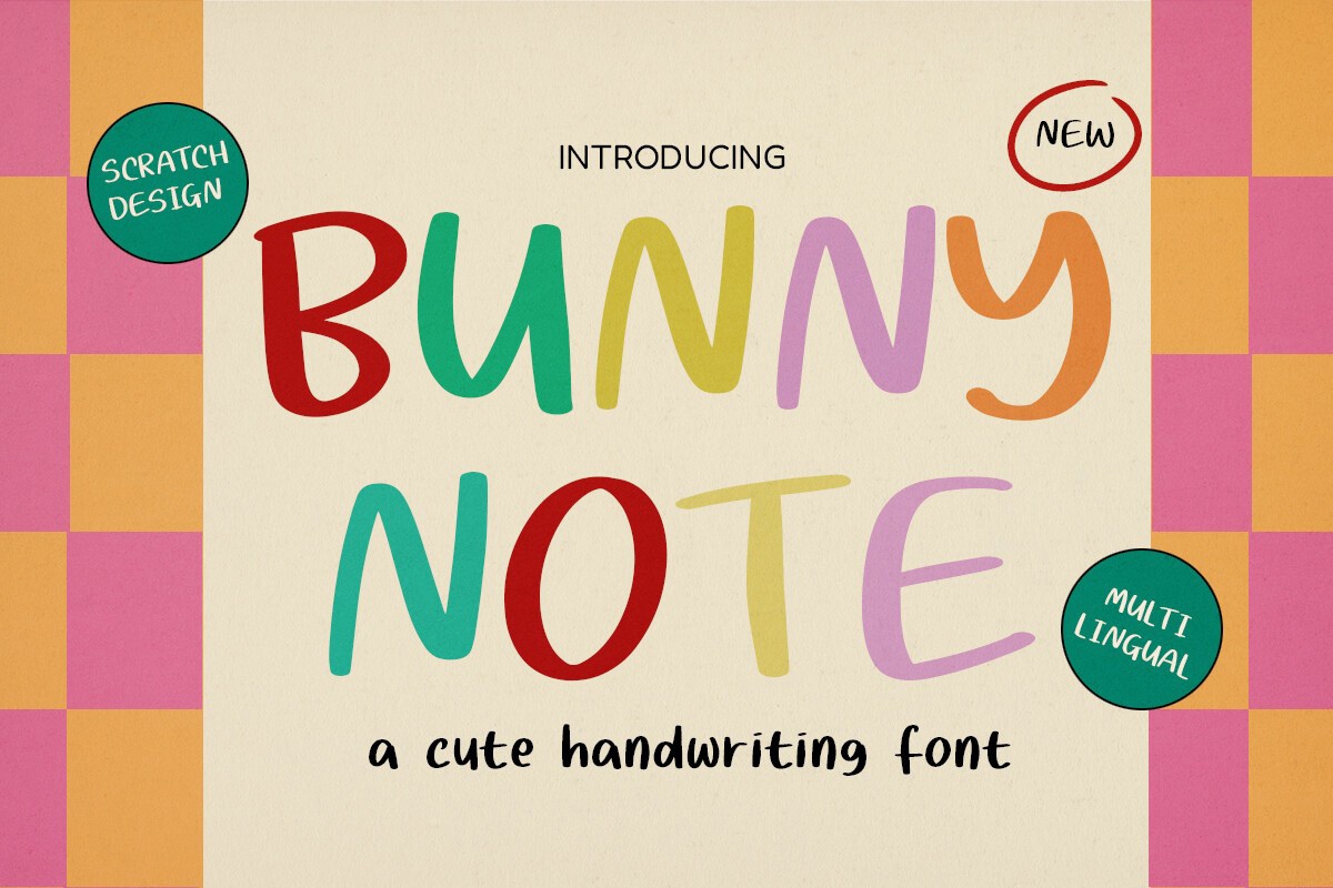 Пример шрифта Bunnynote