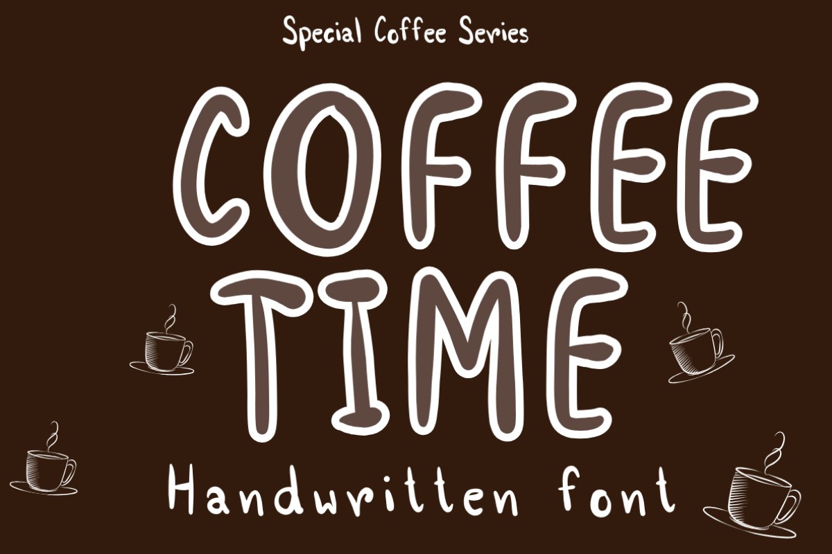 Пример шрифта Coffee Time Regular