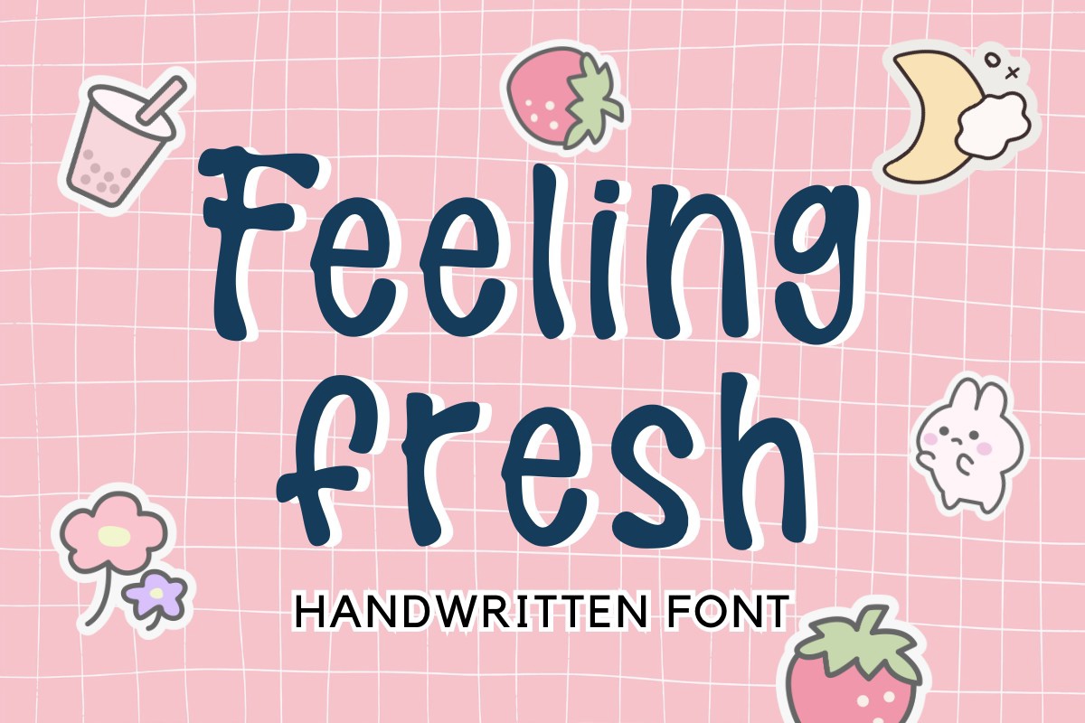 Пример шрифта Feeling Fresh Regular