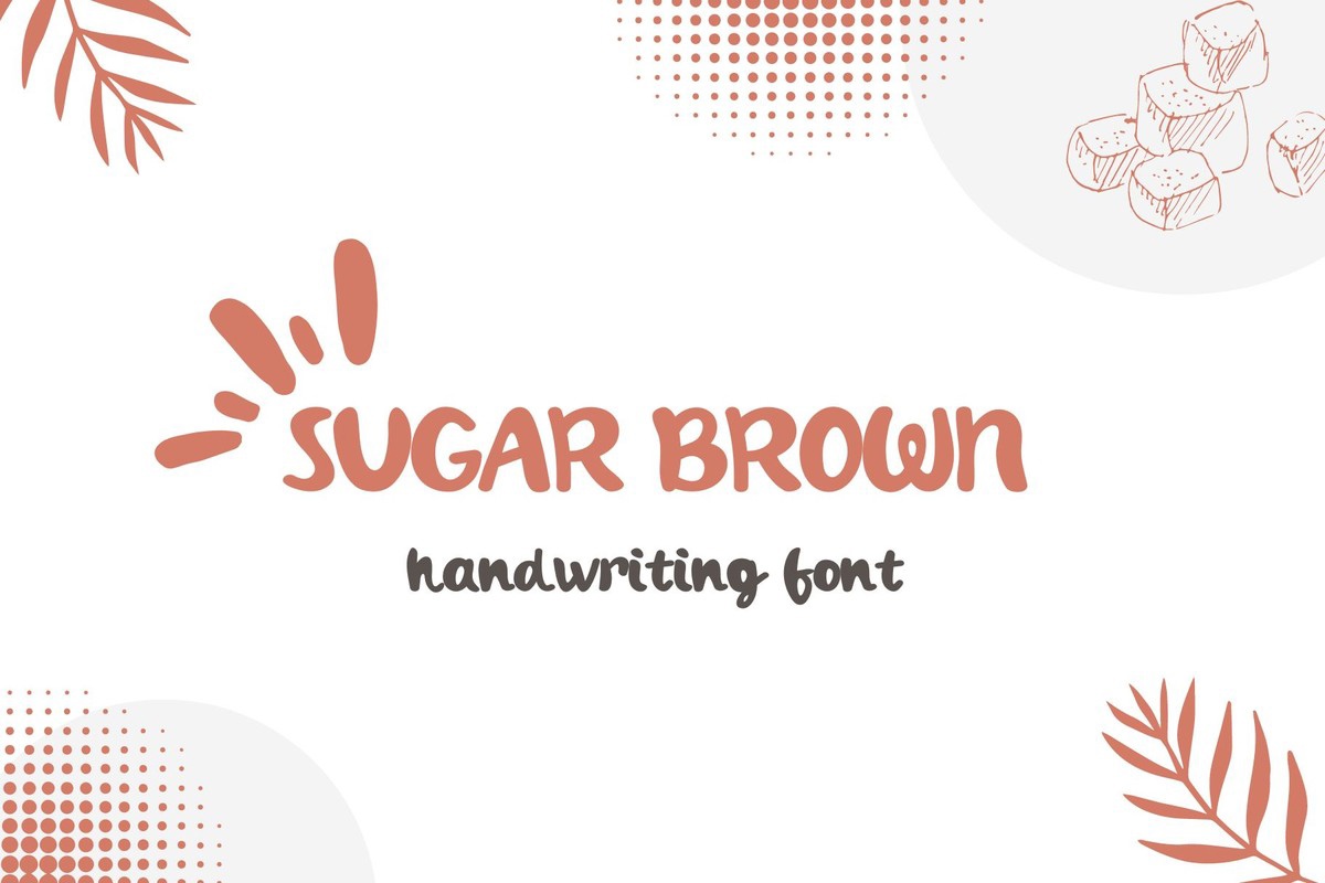 Пример шрифта Sugar Brown