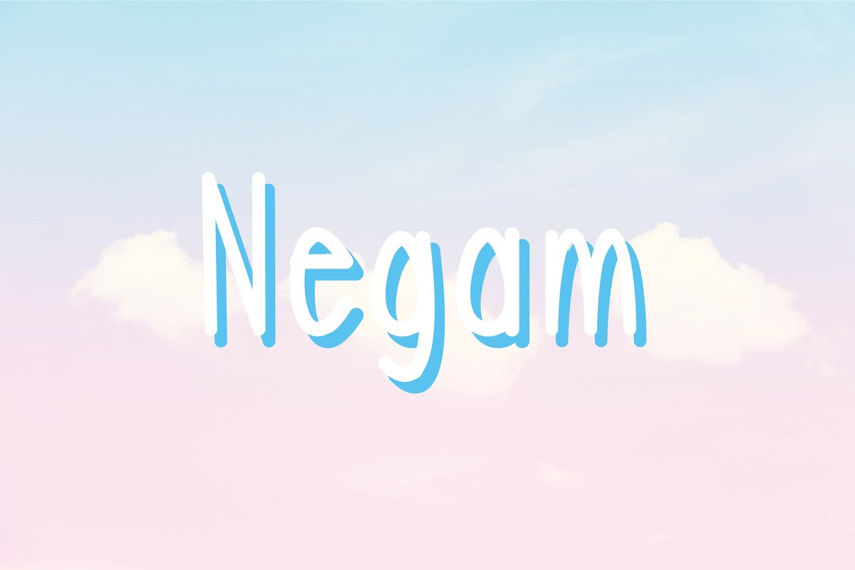 Пример шрифта Negam Regular