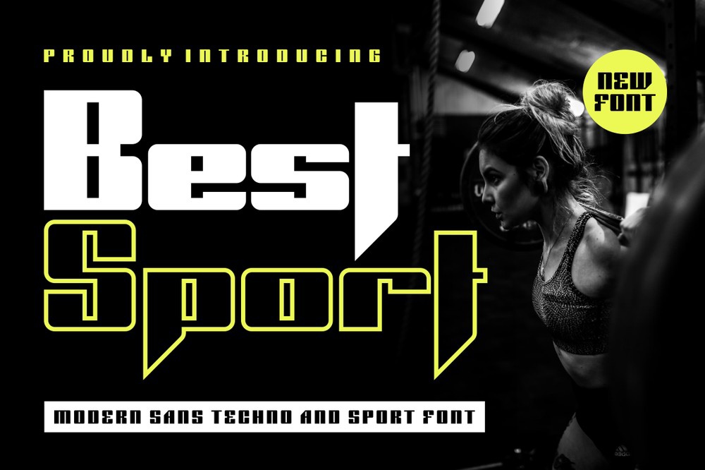 Пример шрифта Best Sport