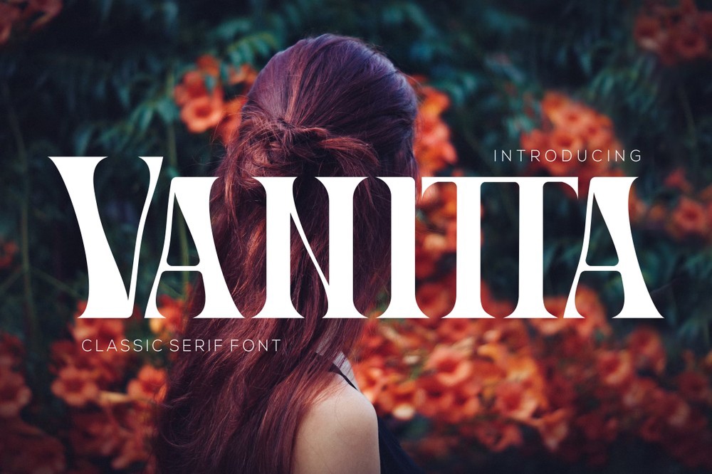 Пример шрифта Vanitta Regular