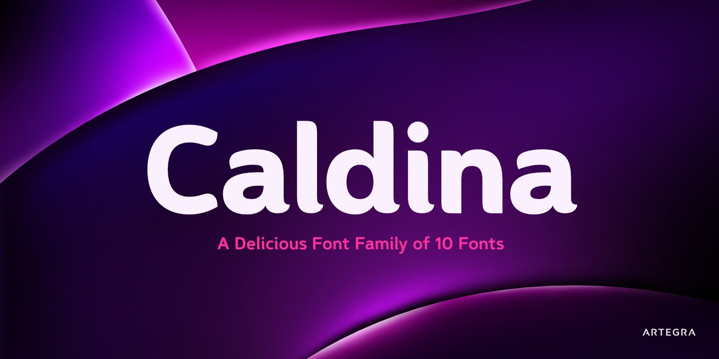 Пример шрифта Caldina Light Italic