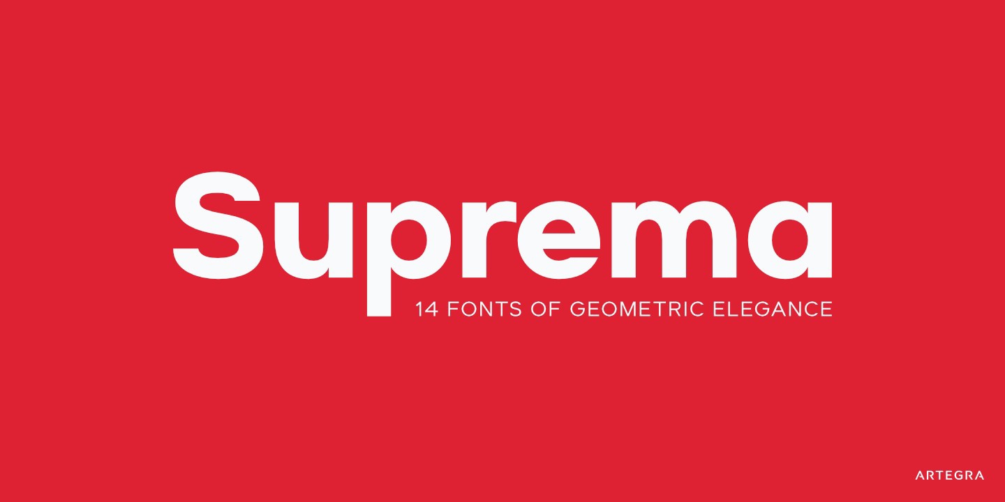 Пример шрифта Suprema Light Italic