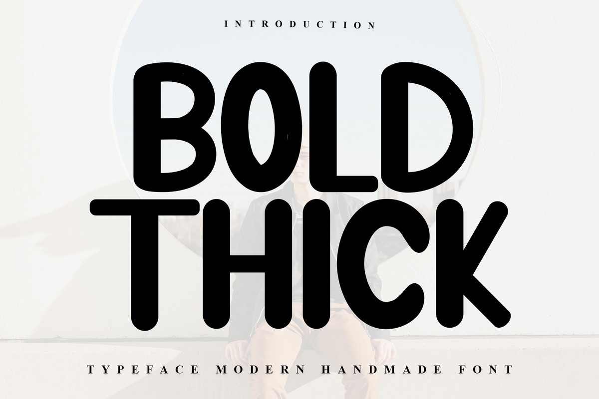 Пример шрифта Bold Thick Regular