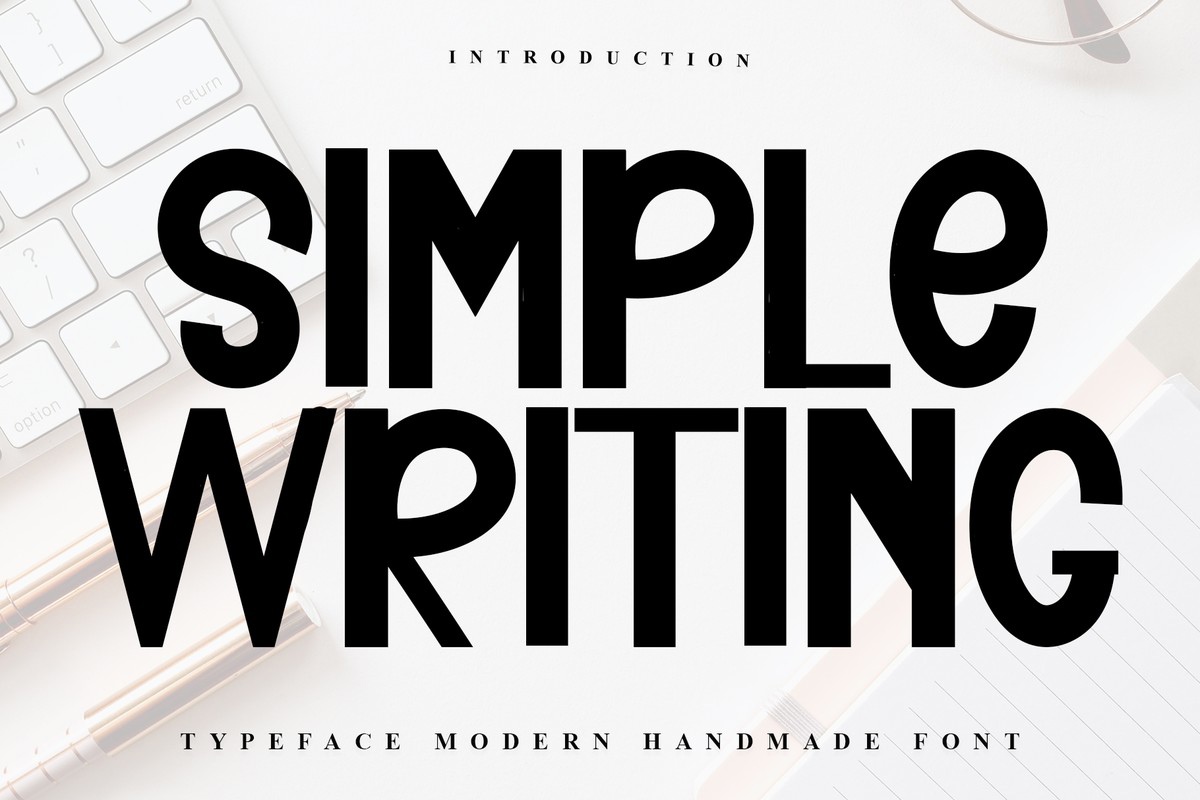 Пример шрифта Simple Writing