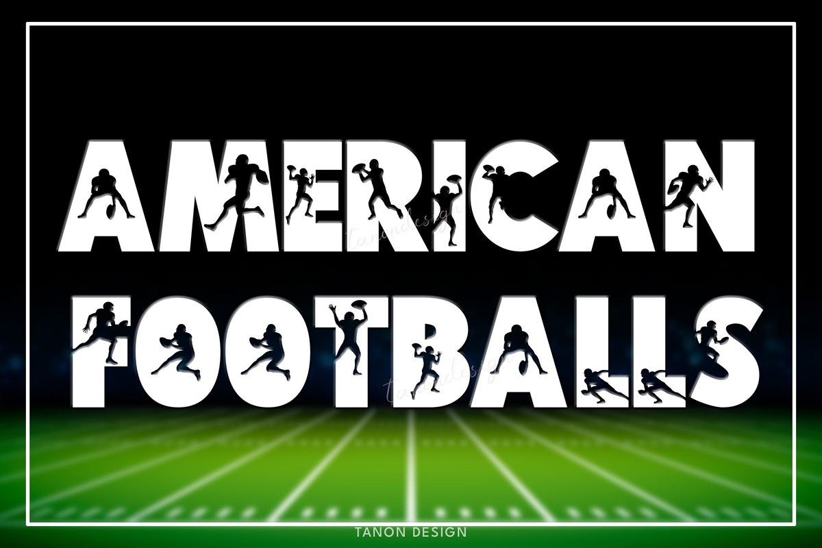 Пример шрифта American Footballs