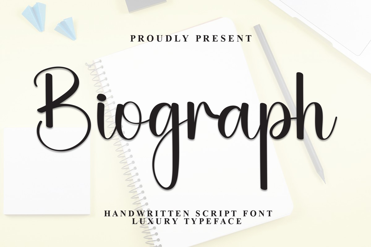 Пример шрифта Biograph Regular