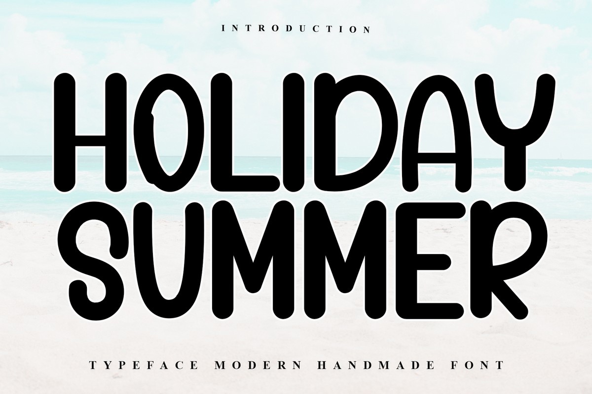 Пример шрифта Holiday Summer Regular