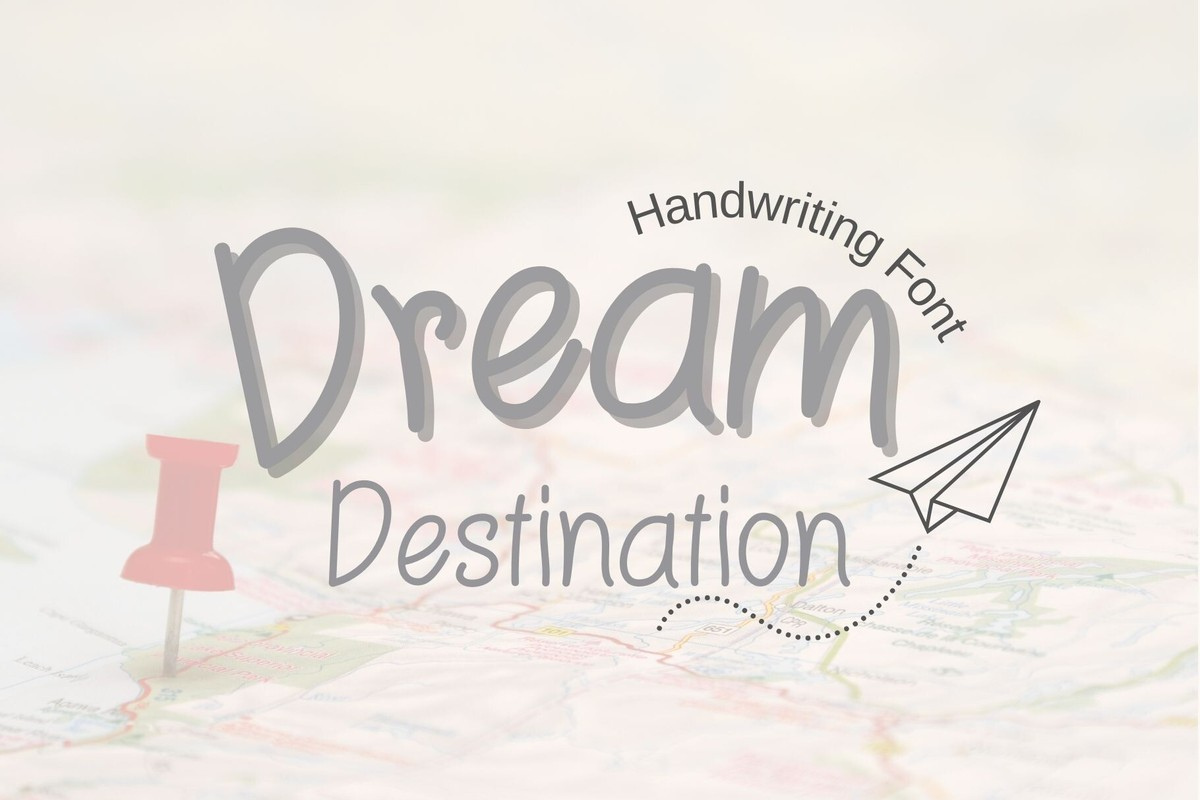 Пример шрифта Dream Destination Regular