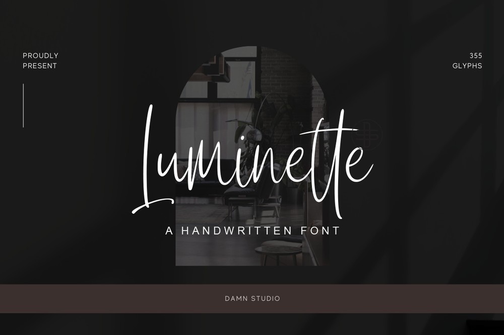 Пример шрифта Luminette Regular