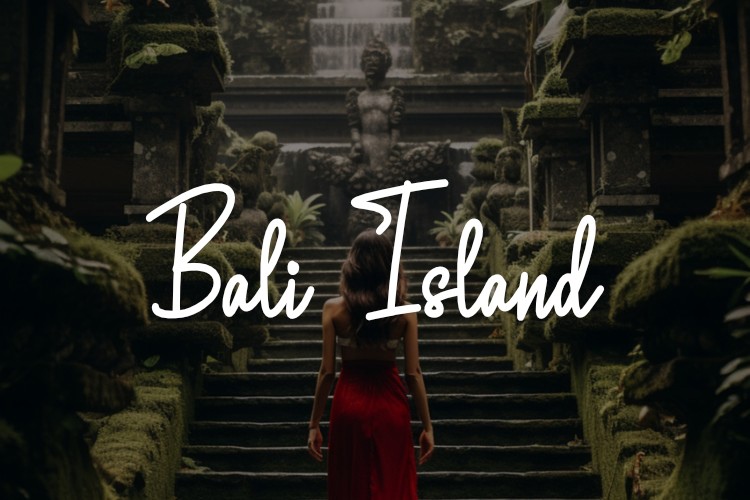 Пример шрифта Bali Island Regular