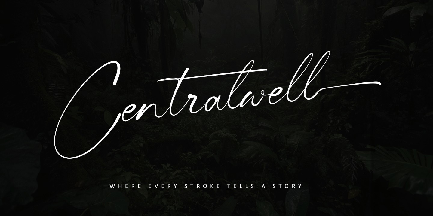 Пример шрифта Centralwell Regular