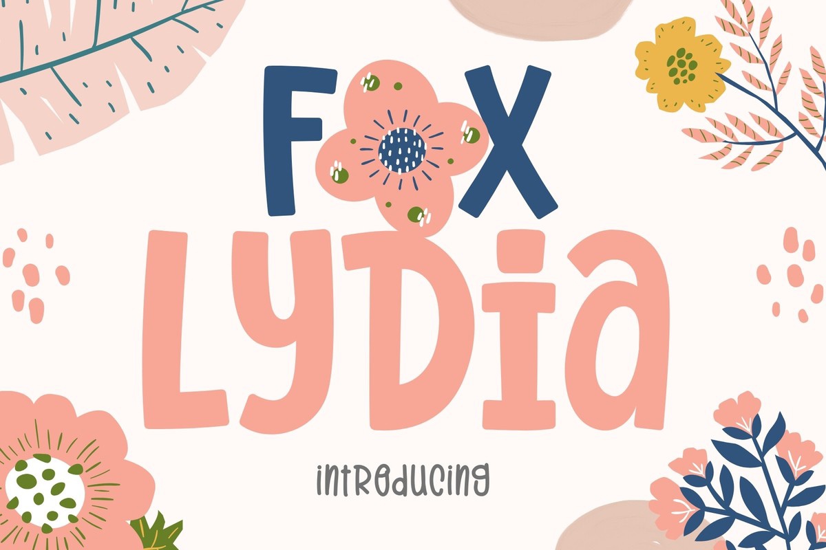 Пример шрифта Fox Lydia Regular