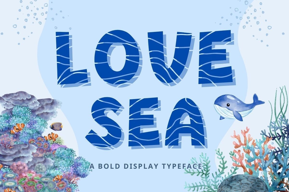 Пример шрифта Love Sea Regular