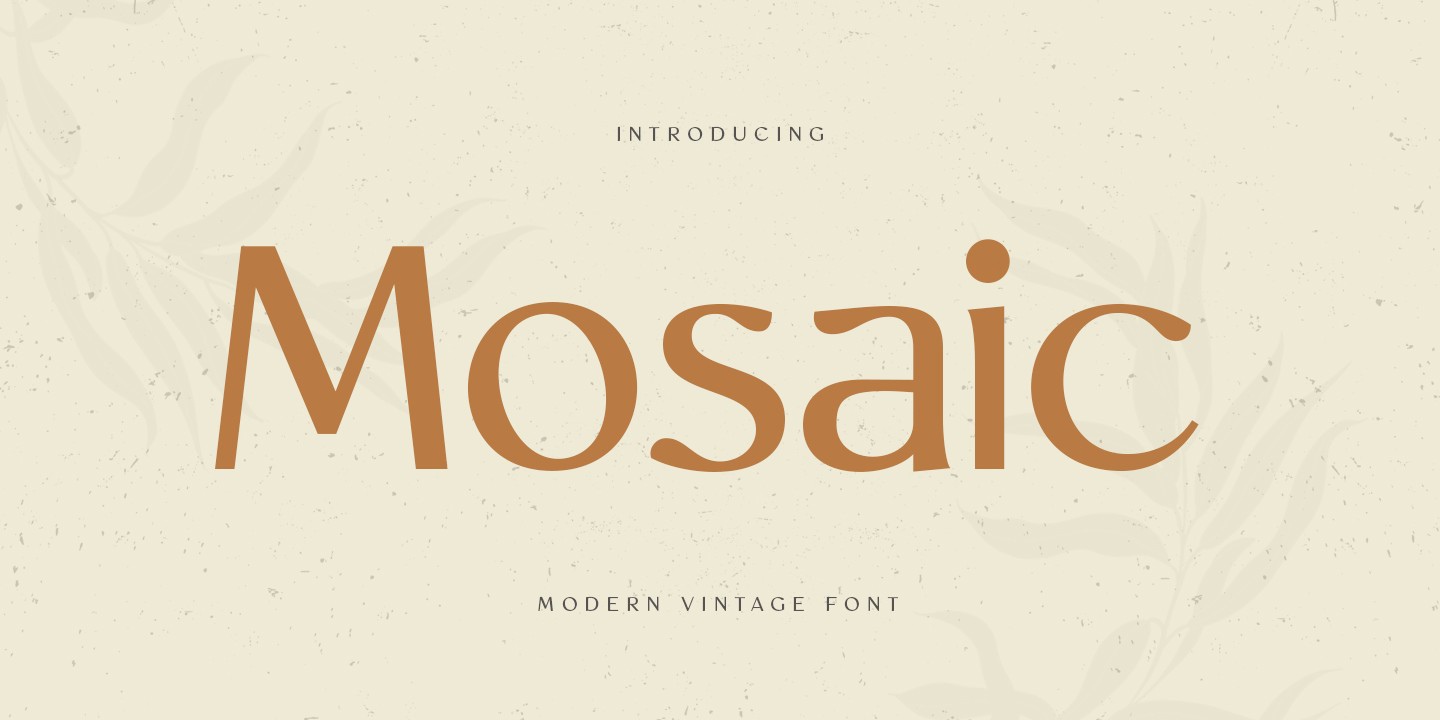 Пример шрифта Mosaic Regular