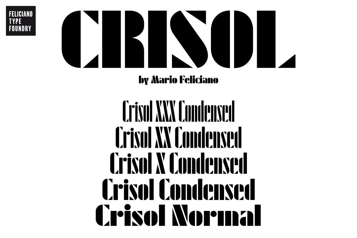 Пример шрифта FT Crisol Condensed