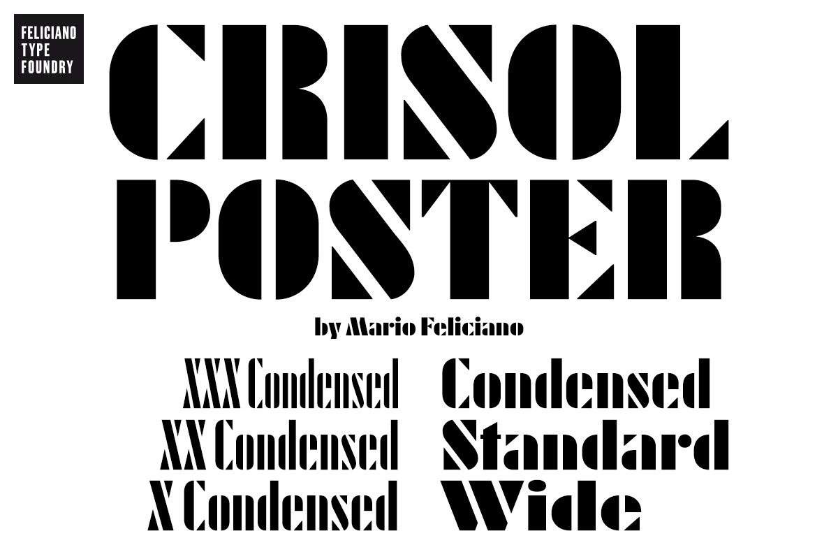 Пример шрифта FT Crisol Poster X Condensed