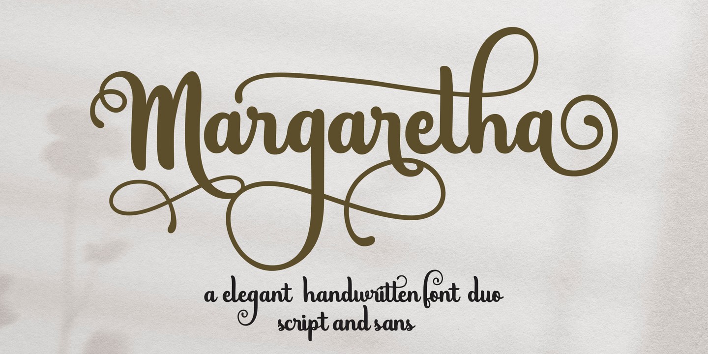 Пример шрифта Margaretha