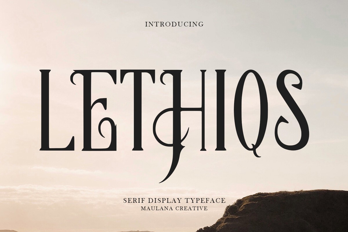 Пример шрифта Lethiqs