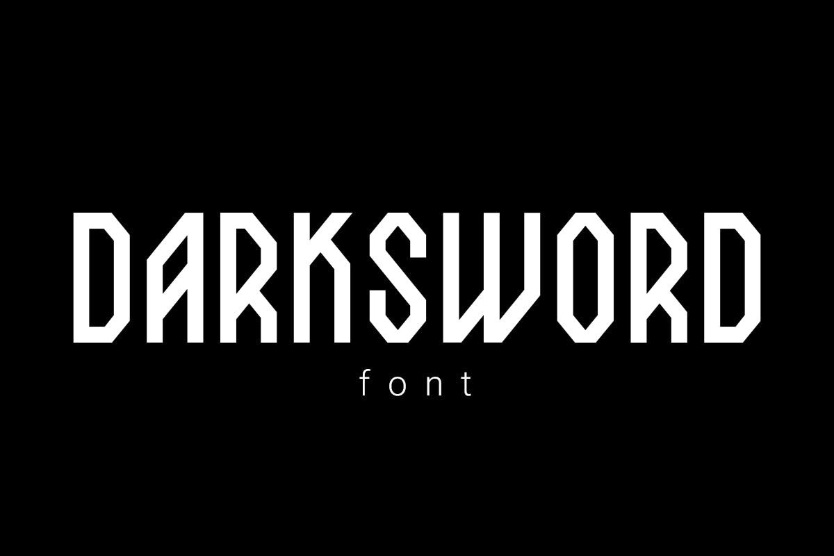 Пример шрифта DarkSword Bold