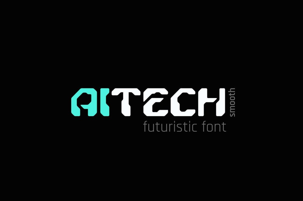 Пример шрифта aiTech Smooth Smooth