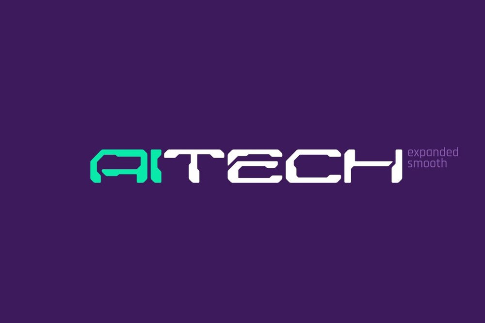 Пример шрифта aiTech Expanded Smooth