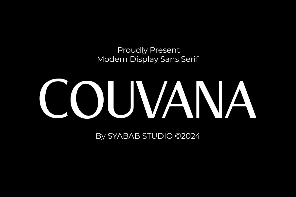 Пример шрифта Couvana Regular