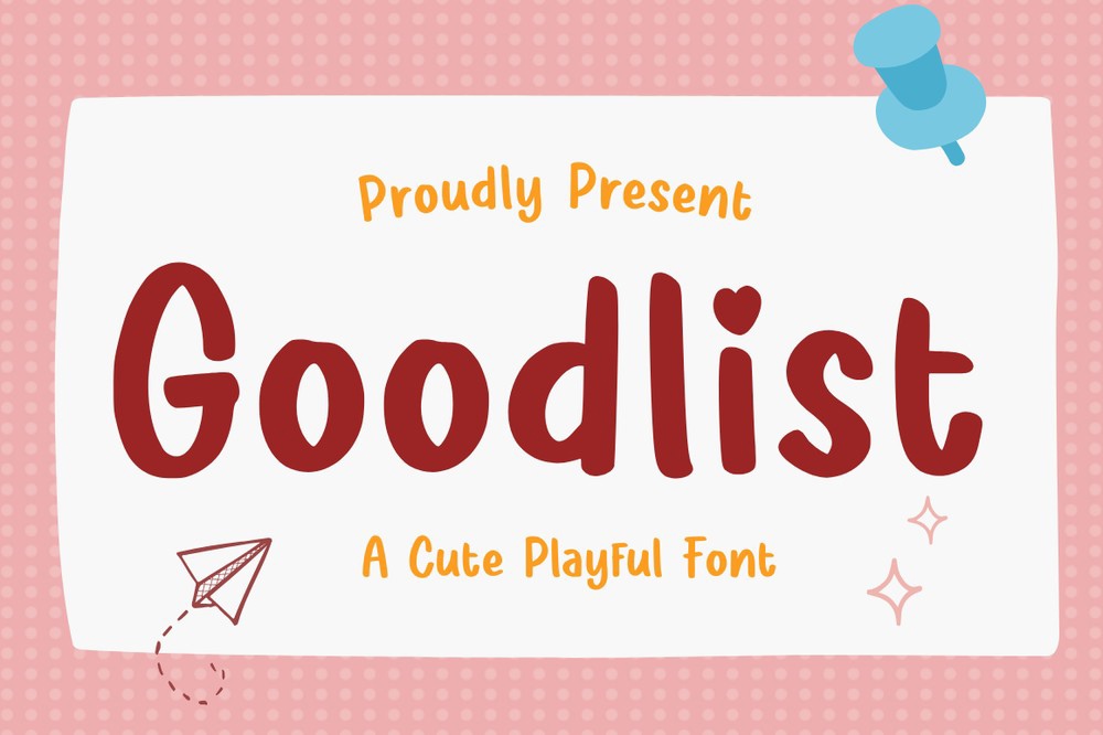 Пример шрифта Goodlist