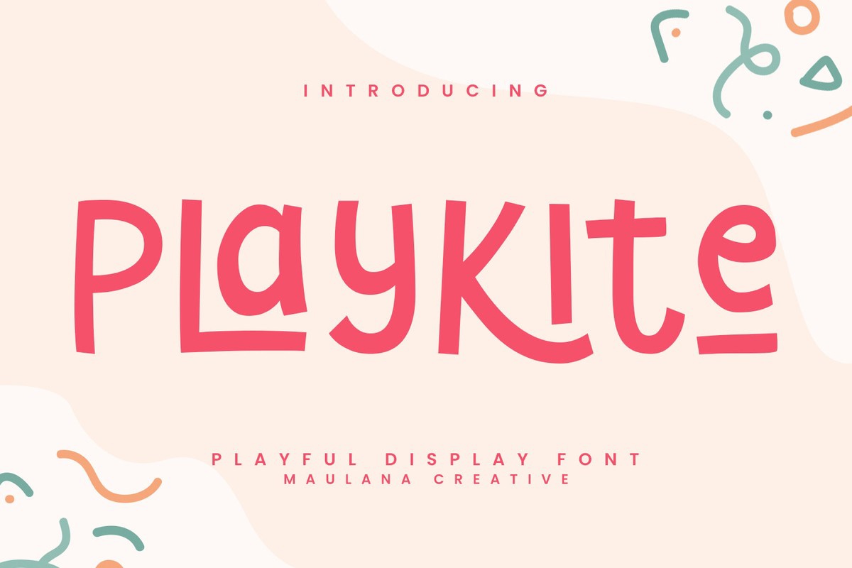 Пример шрифта Playkite Regular