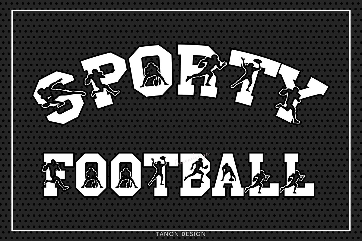 Пример шрифта Sporty Football