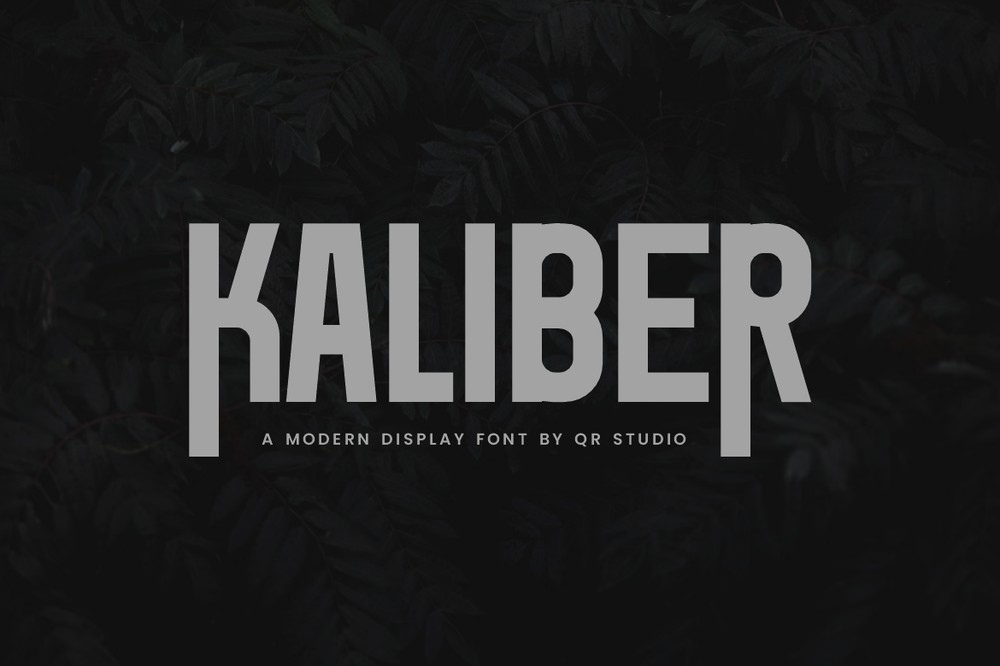 Пример шрифта Kaliber Regular